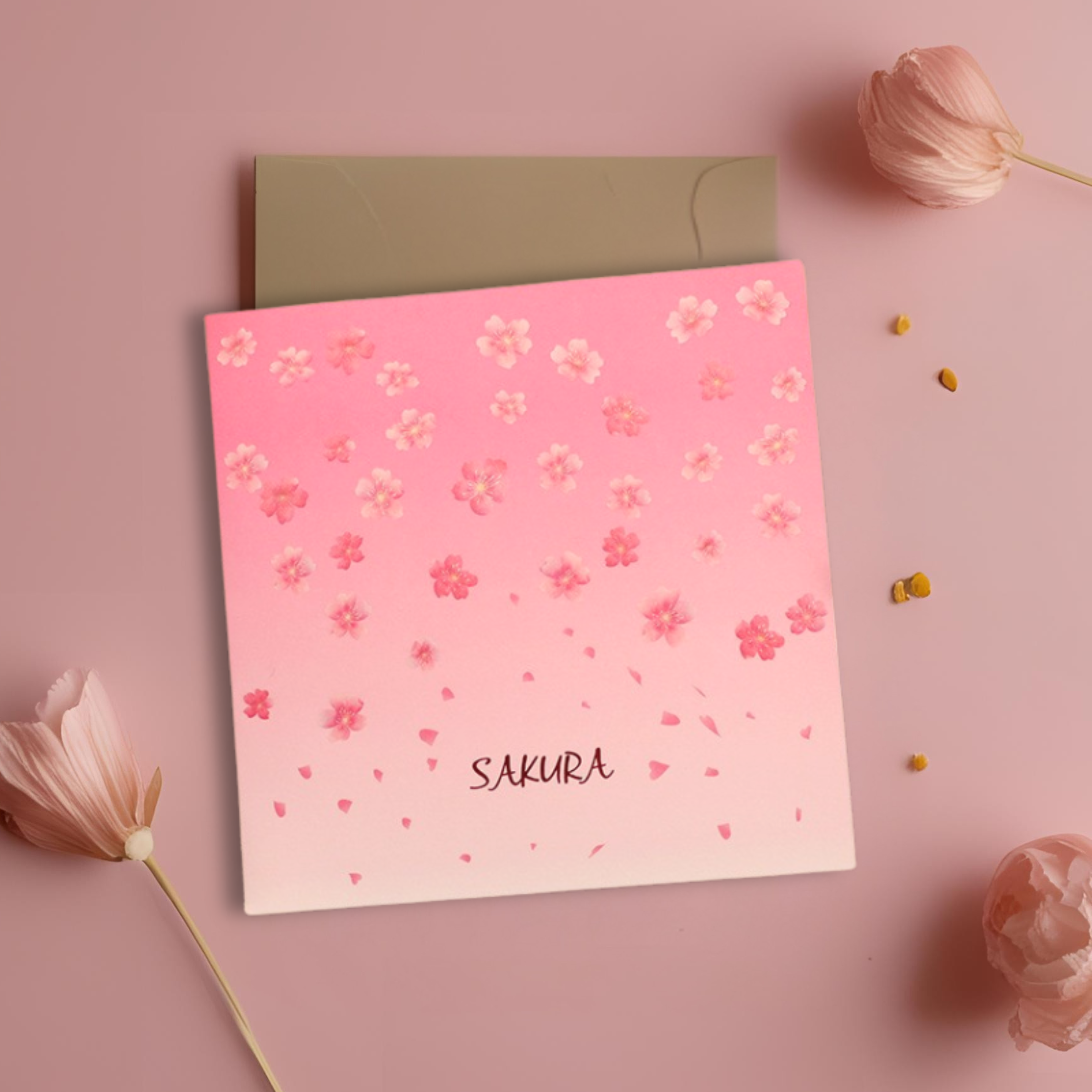 3D Sakura Cherry Blossom Tree Pop-Up Card – Intricate Laser-cut Nuoerp