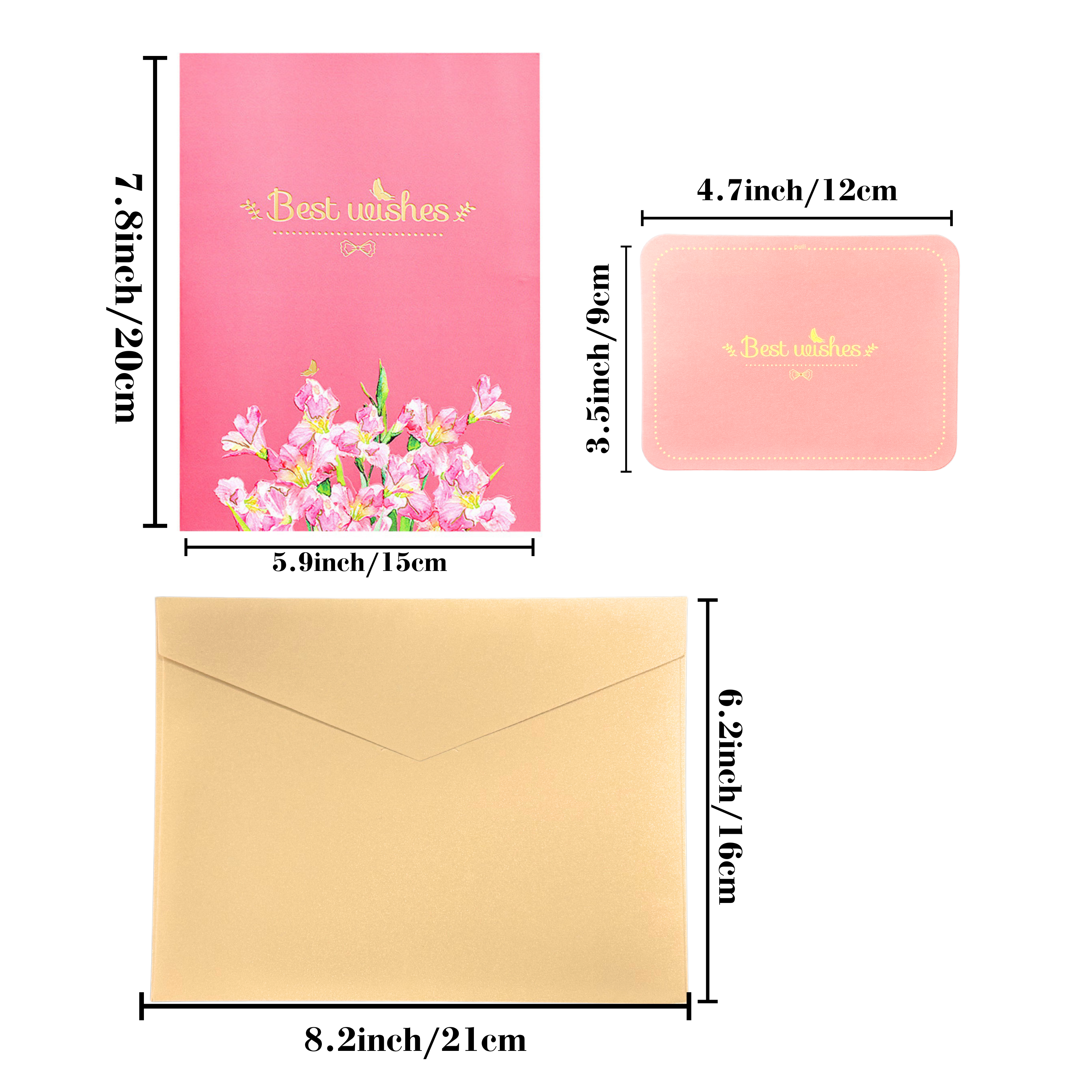 3D Pop-Up Flower Bouquet Card – Intricate Laser-cut Nuoerp