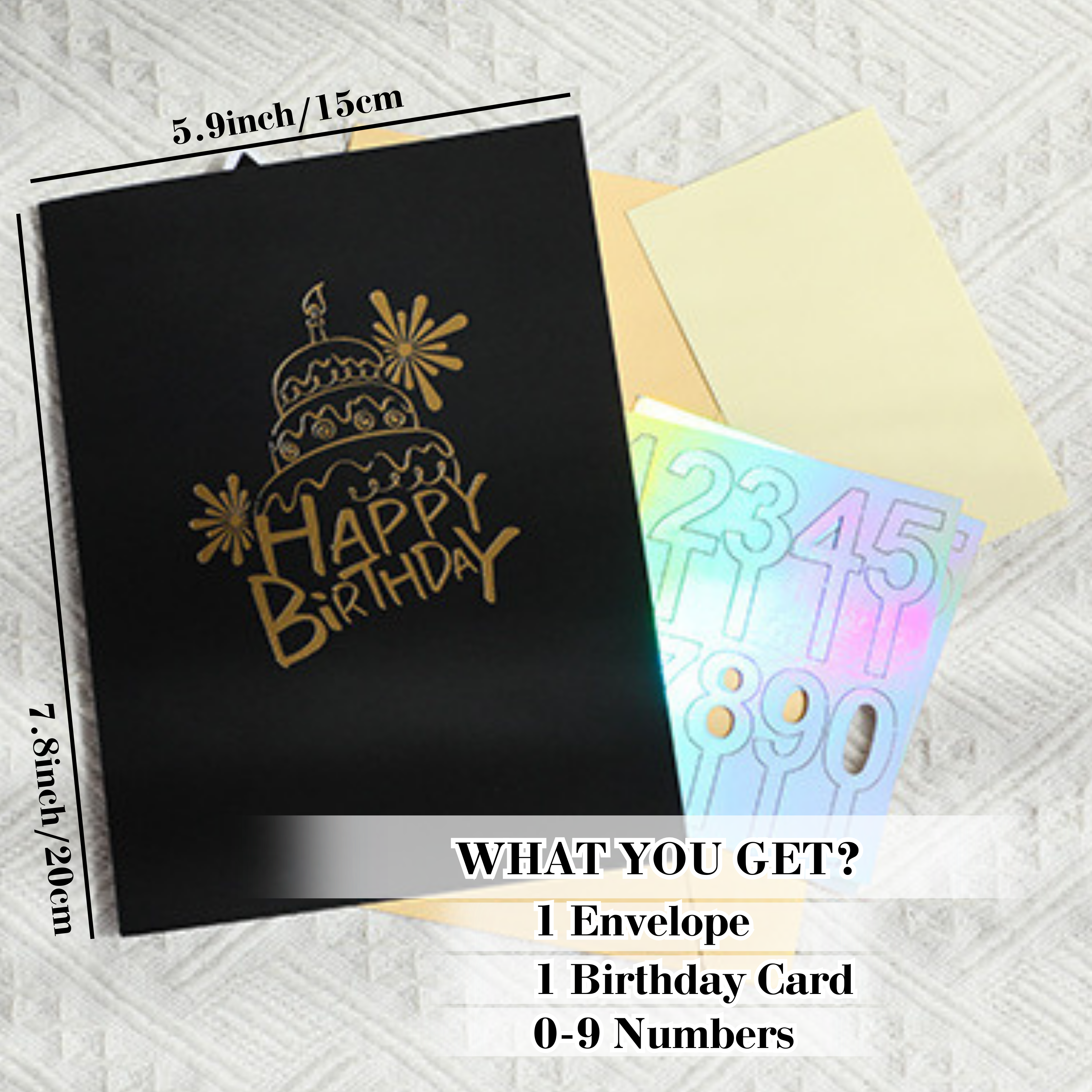 NUOERP INC 3D Pop-Up Birthday Card with Customizable Voice Recording Nuoerp
