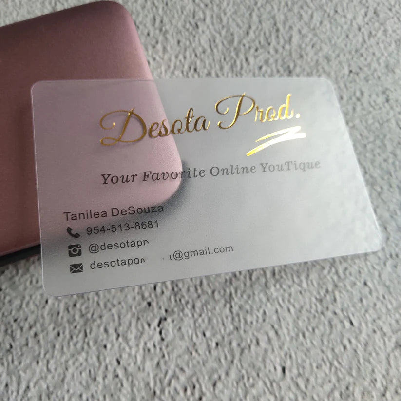 Business Cards - Printed Gold Foil