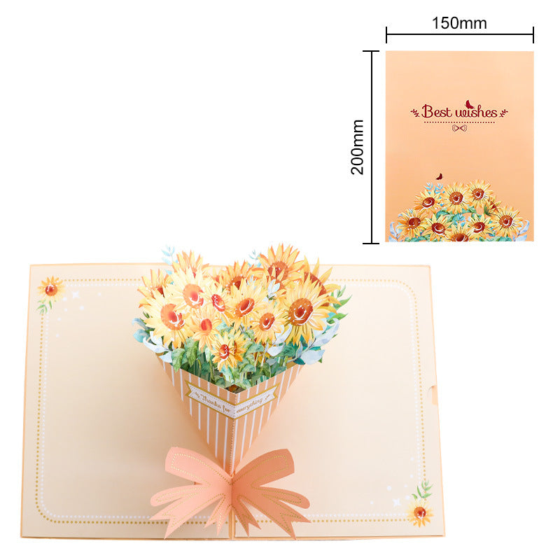 3D Greeting pop up card,happy birthday wedding,mother’s day,valentines day