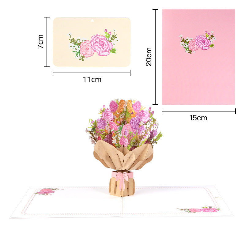 3D Greeting pop up card,happy birthday wedding,mother’s day,valentines day