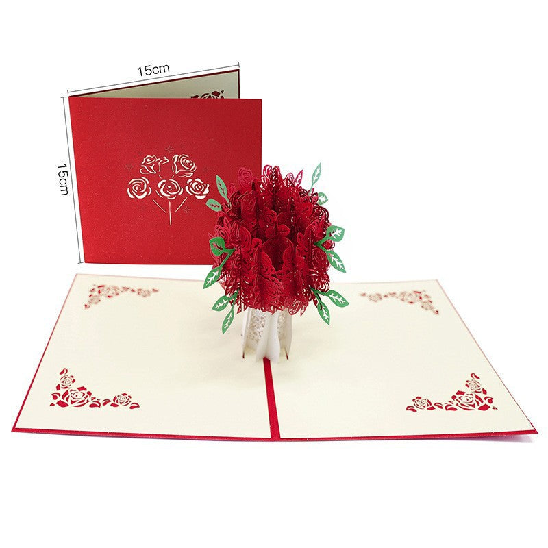 3D Greeting pop up card,happy birthday wedding,mother’s day,valentines day