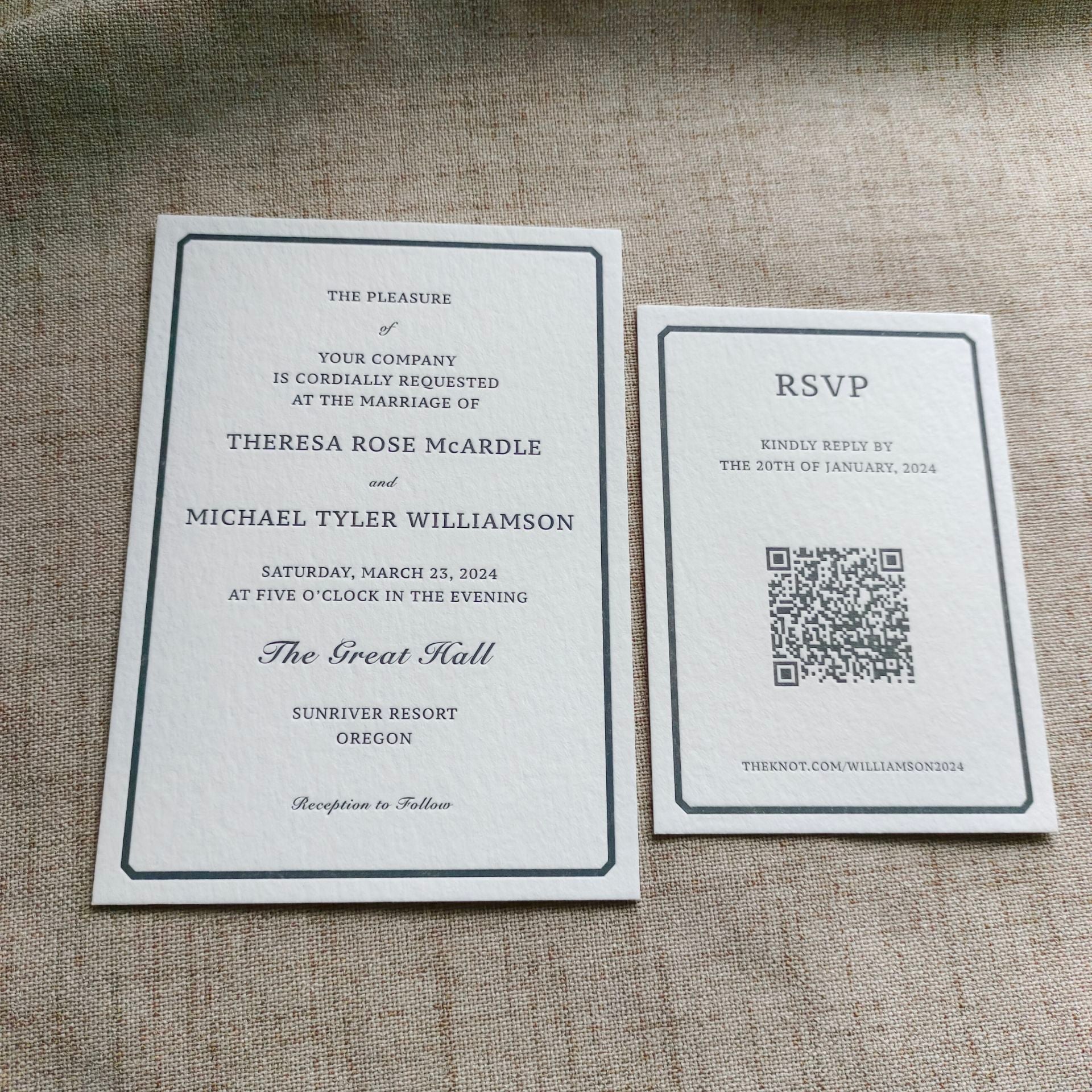 Luxury invitation card customization