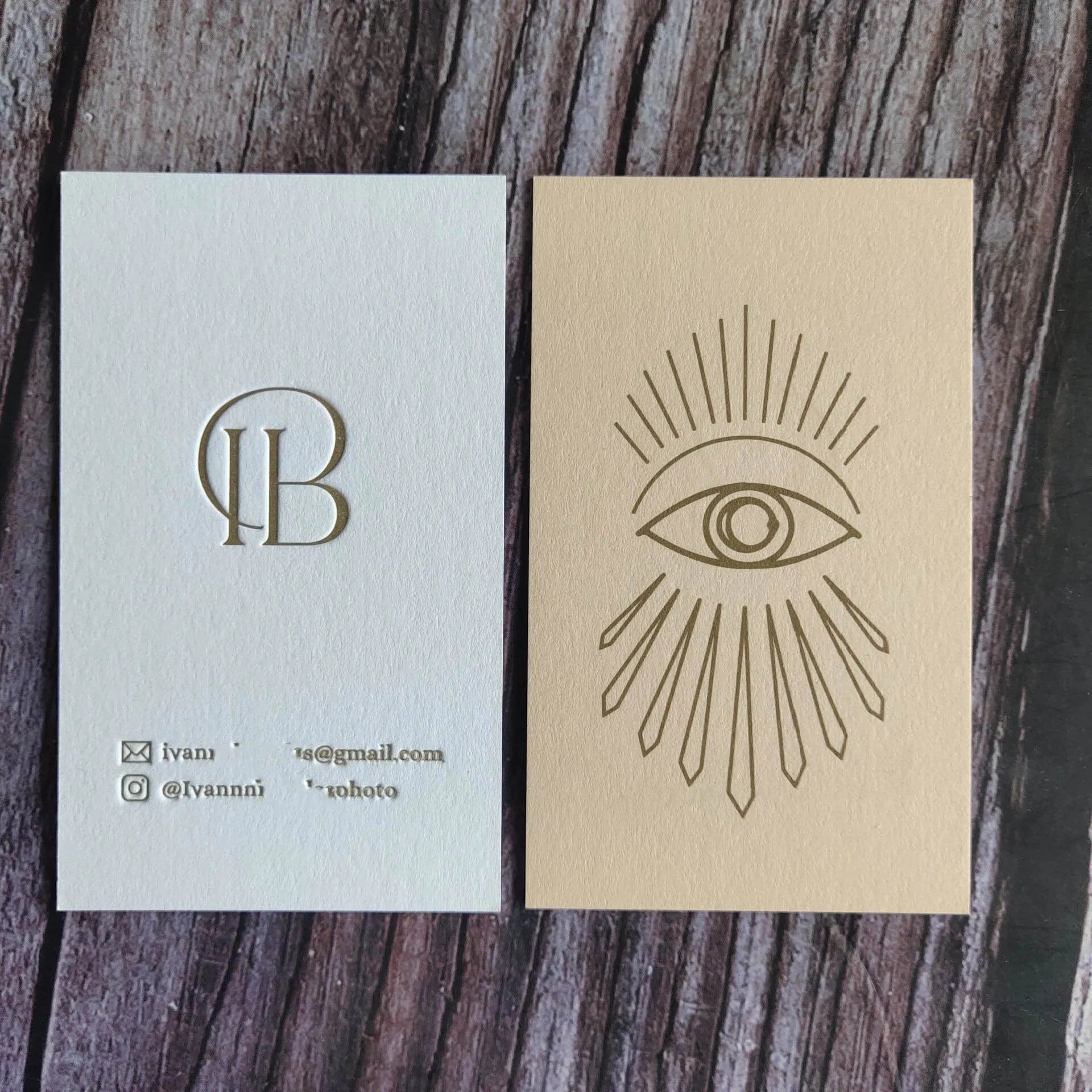 Letterpress/Embossing Color Edge Paper Business Card Printing