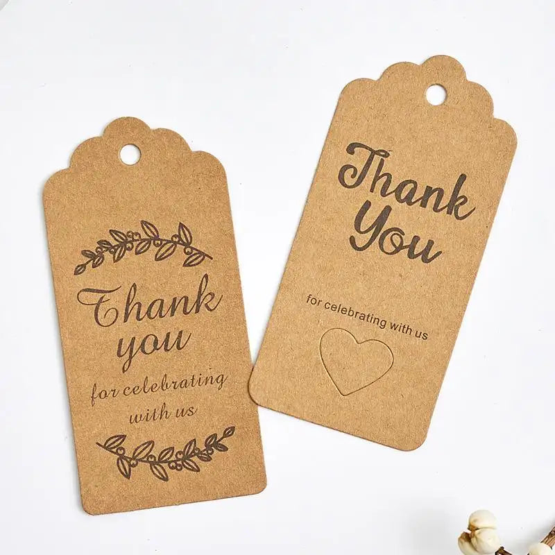 Cardboard Hang tags for jeans and garments/ Hang tags for sale, "thank you" logos