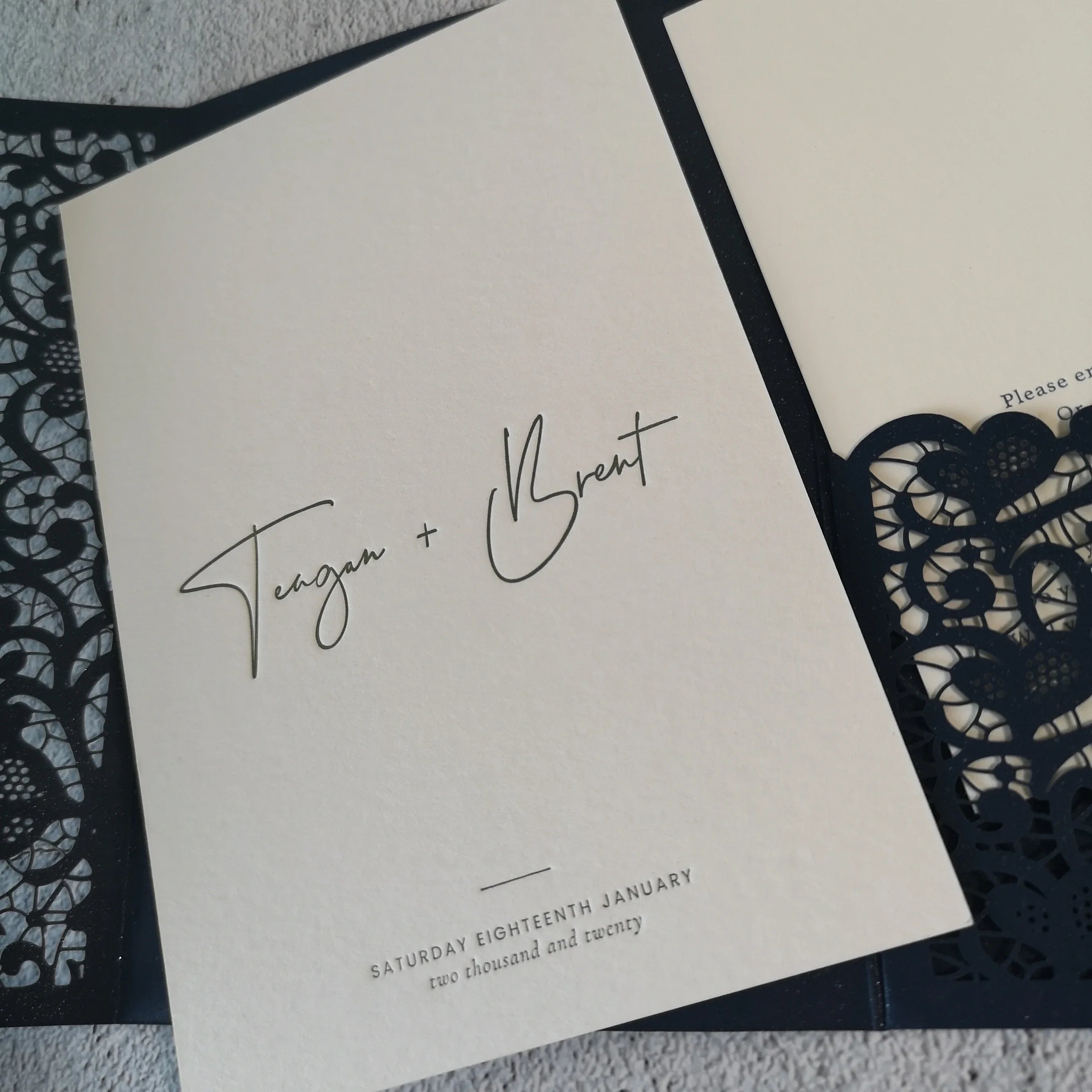 Luxury customized fancy paper greeting card/wedding invitation card